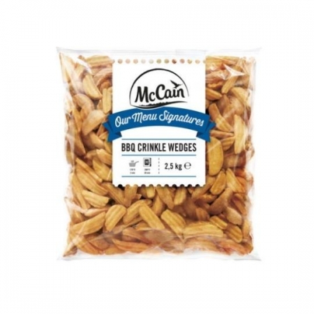 BBQ crinkle wedges - McCain 2,5kg